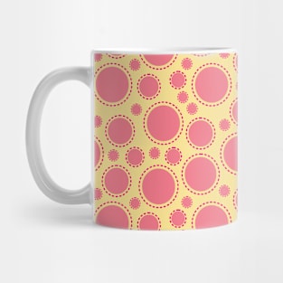 Pink Circle Seamless Pattern 029#001 Mug